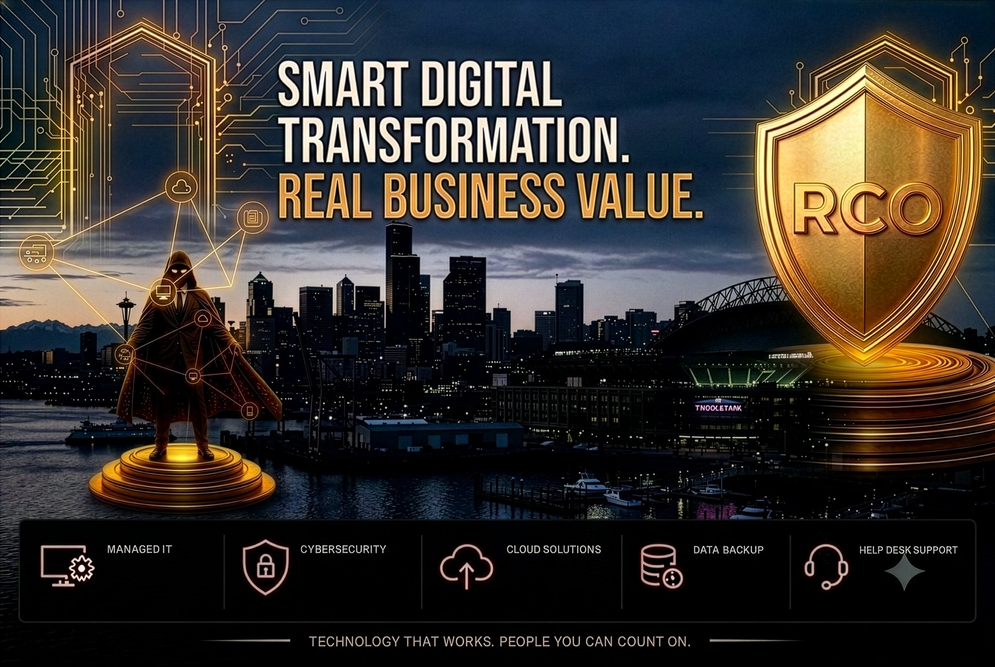 ResistOps: Smart Digital Transformation, Real Business Value — managed IT, cybersecurity, cloud solutions, data backup, and help desk support.